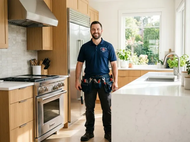 Appliance Repair Hero technician in a Astatula, FL kitchen after an appliance repair